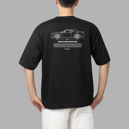 Dodge Challenger Oversized Fit T-Shirt | American Muscle Edition