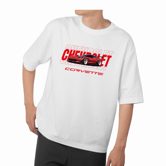 Chevrolet Corvette Oversized Fit T-Shirt | American Sports Car Edition